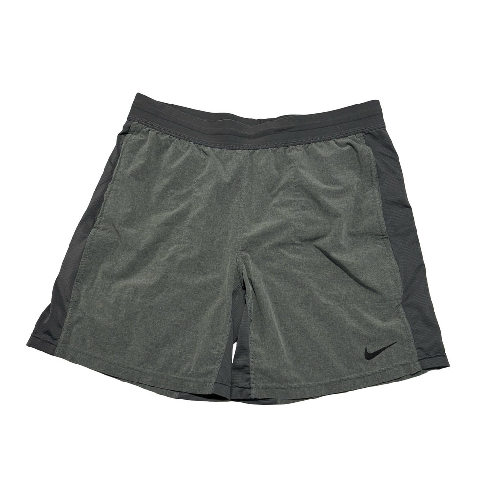 Nike Dri-Fit Men's Standard Fit Athletic Gym Running Shorts Gray Sz Large 32 x 7